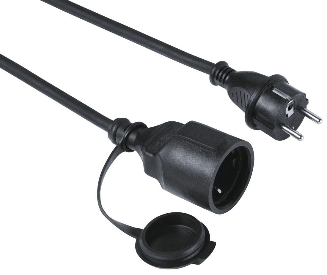 Hama Verlängerungskabel 5 m schwarz