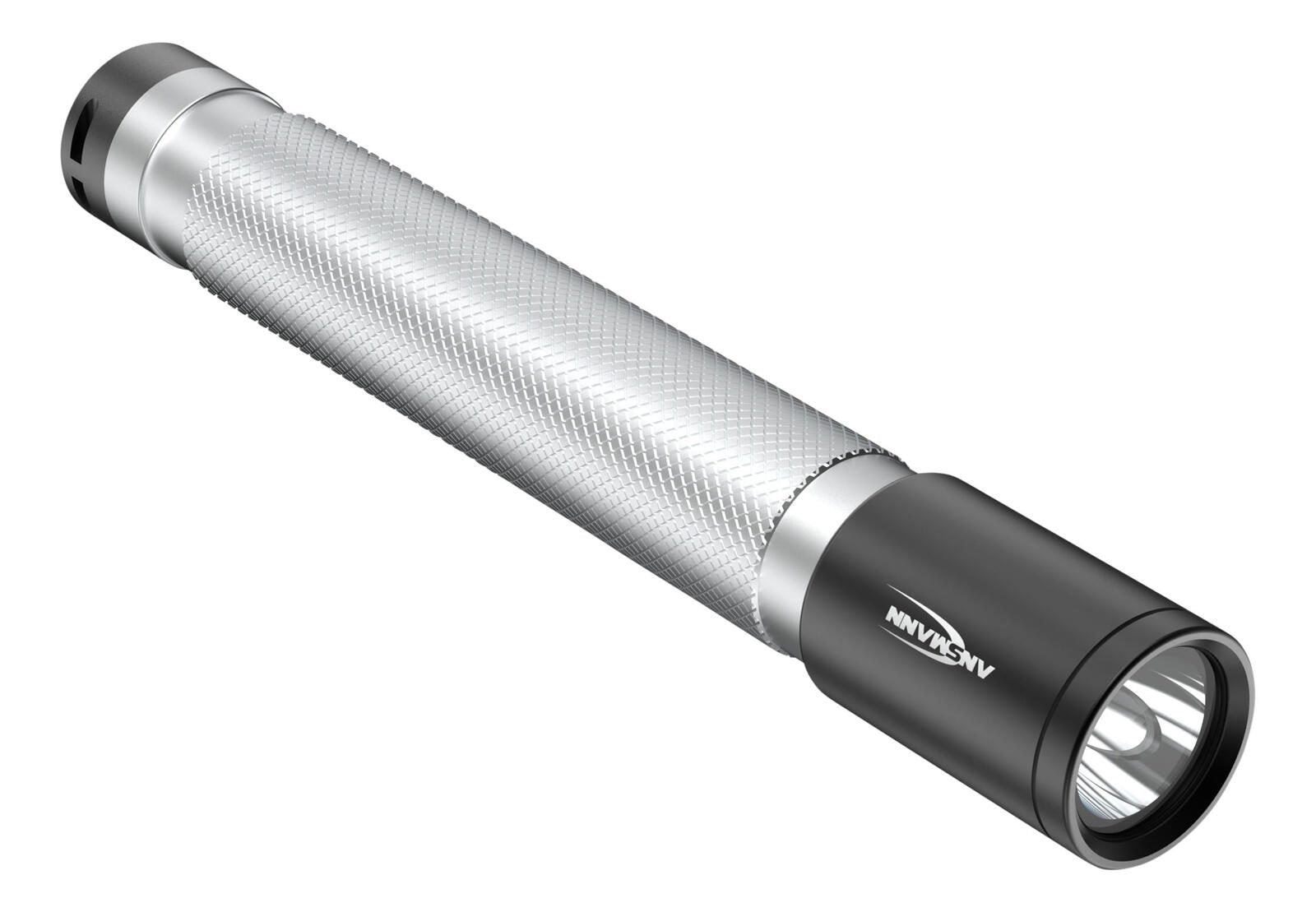 ANSMANN Taschenlampe silber