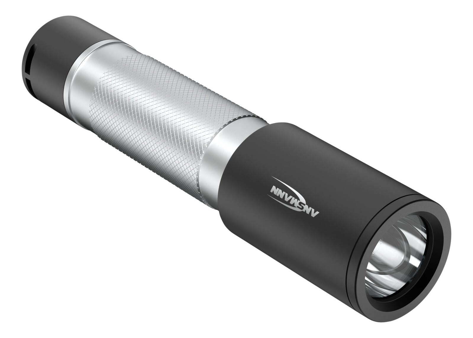ANSMANN Taschenlampe silber