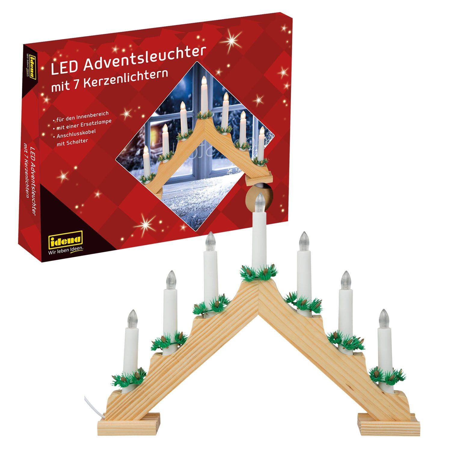 Idena Dekoleuchte braun