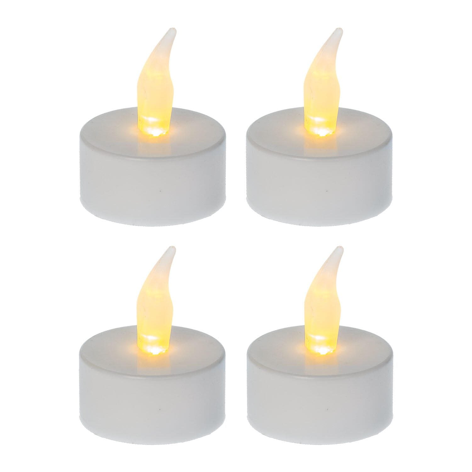 Idena LED-Teelichter 4.8 cm weiß
