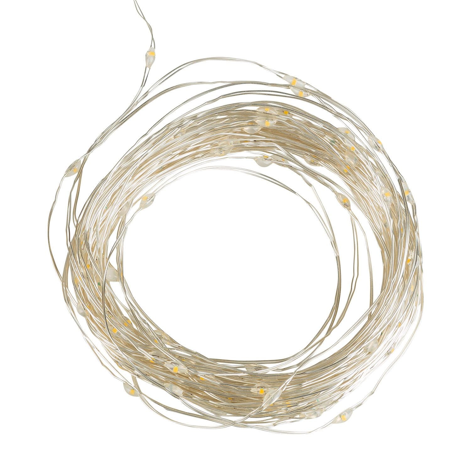 Idena Lichterkette 13.5 m silber
