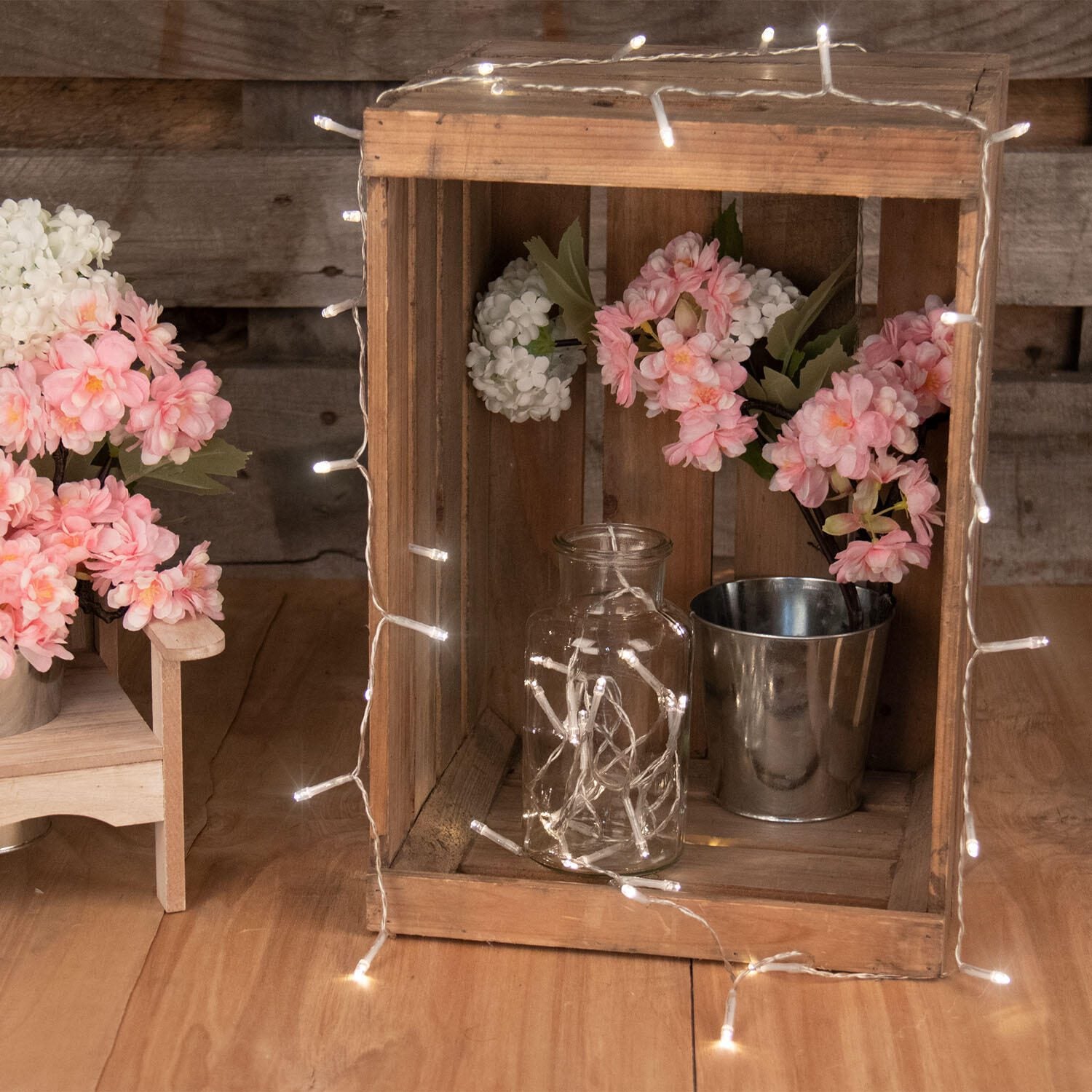 Idena Lichterkette 110 cm transparent