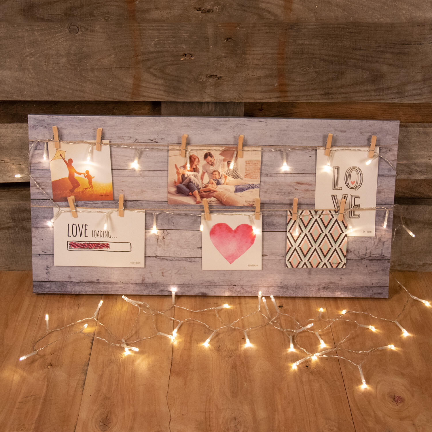 Idena Lichterkette 110 cm transparent