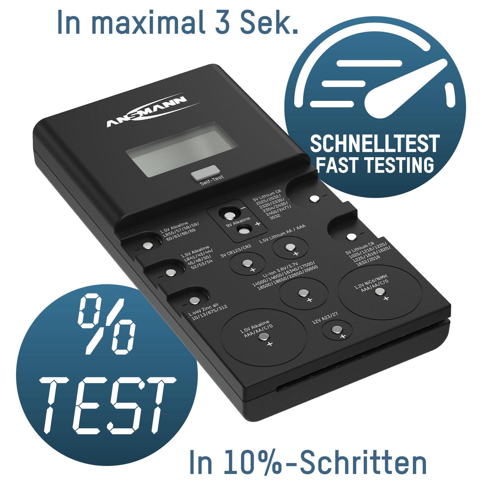 ANSMANN Energy Check LCD Batterietester