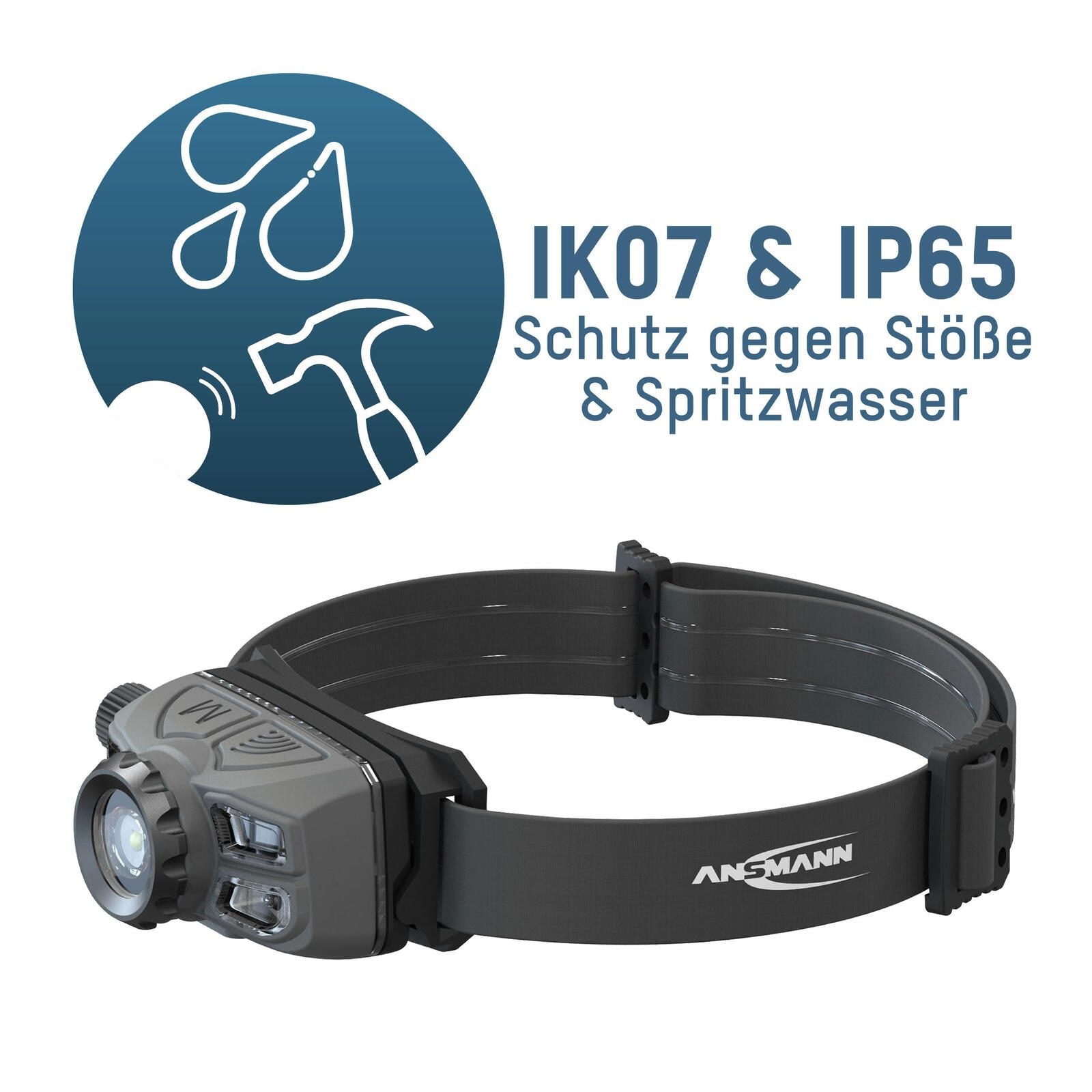 ANSMANN Stirnlampe schwarz