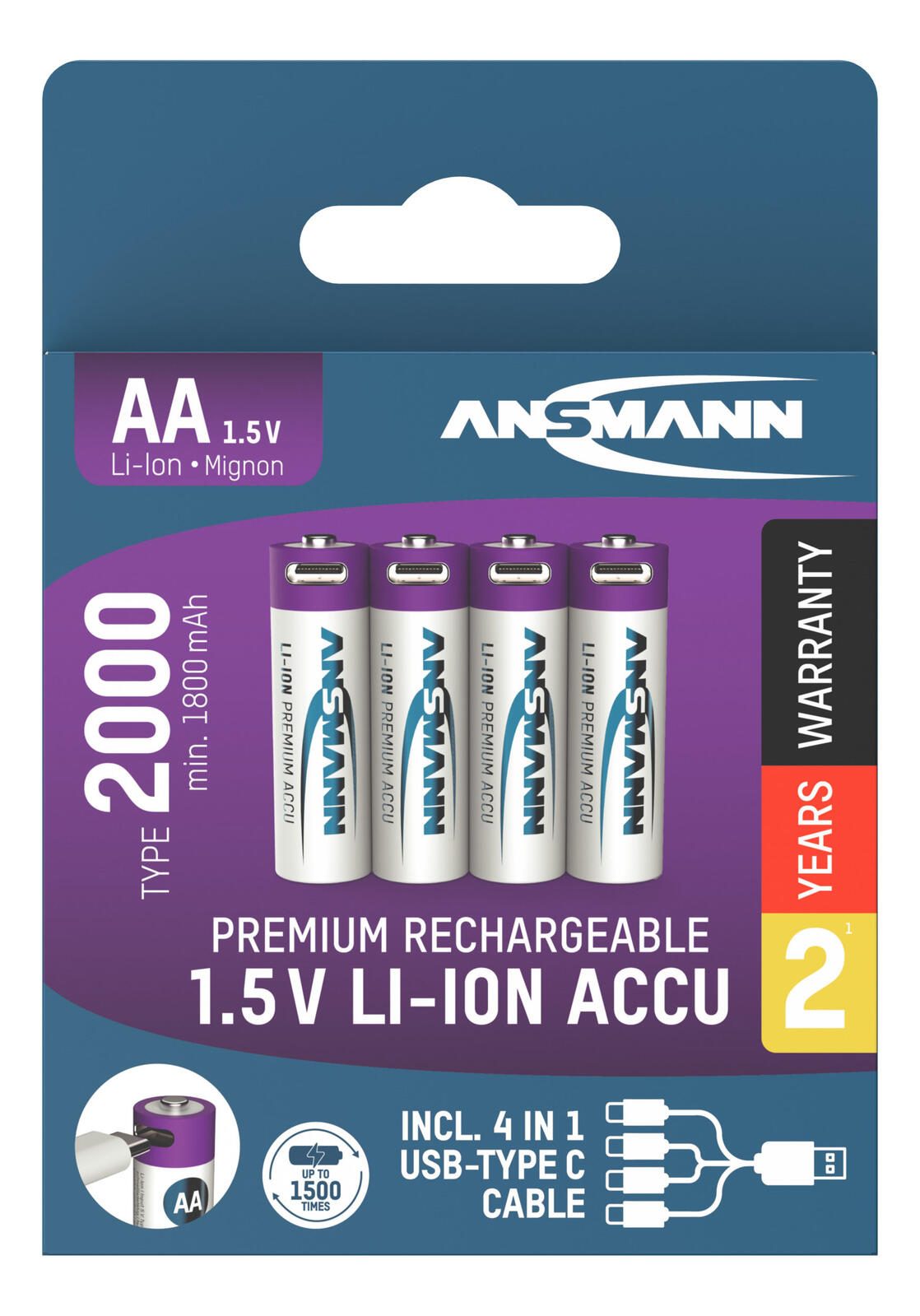 ANSMANN Akkus Mignon AA 1.5 V