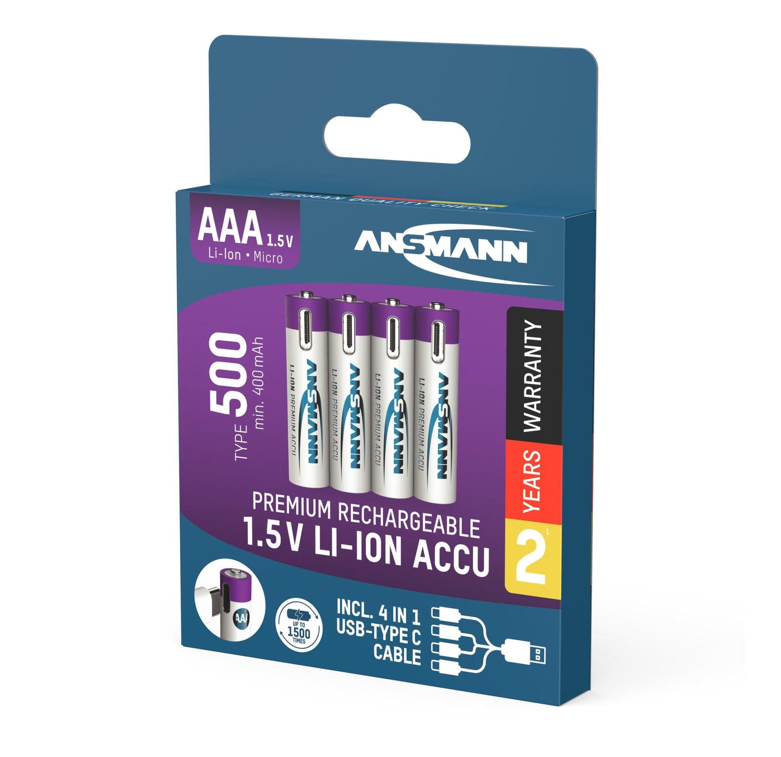 ANSMANN Akkus Micro AAA 1.5 V