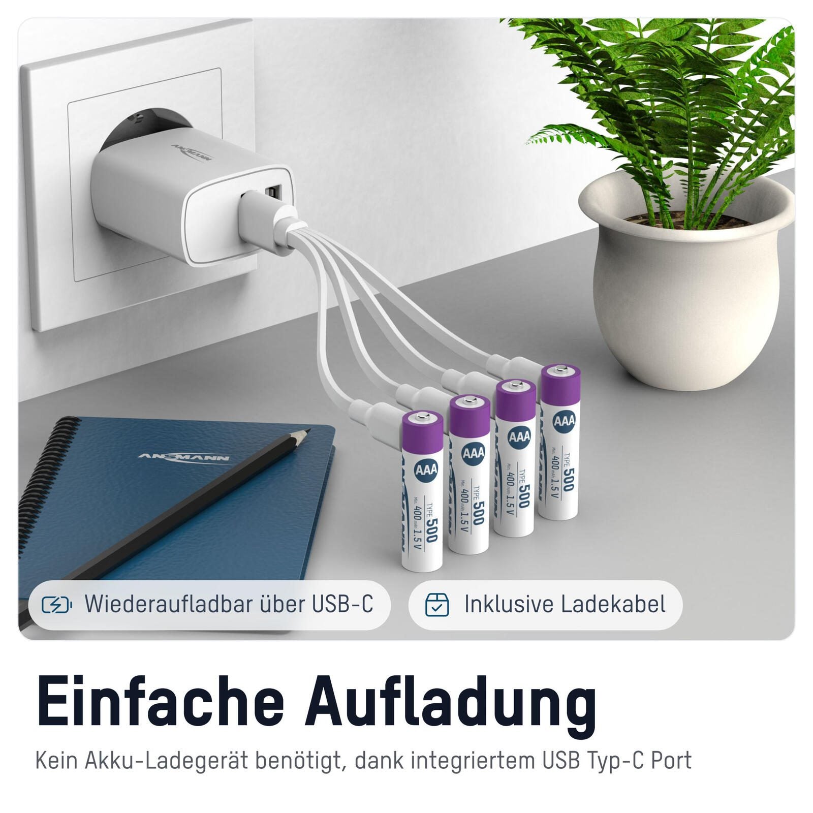 ANSMANN Akkus Micro AAA 1.5 V