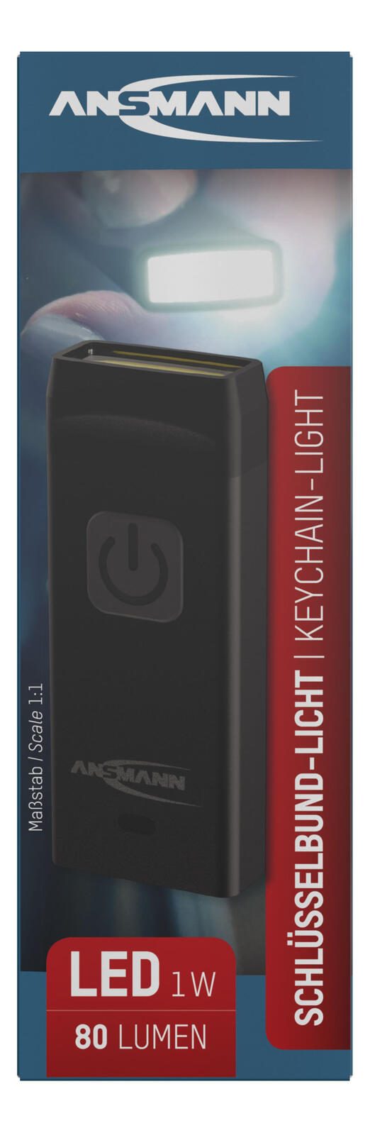 ANSMANN Taschenlampe schwarz