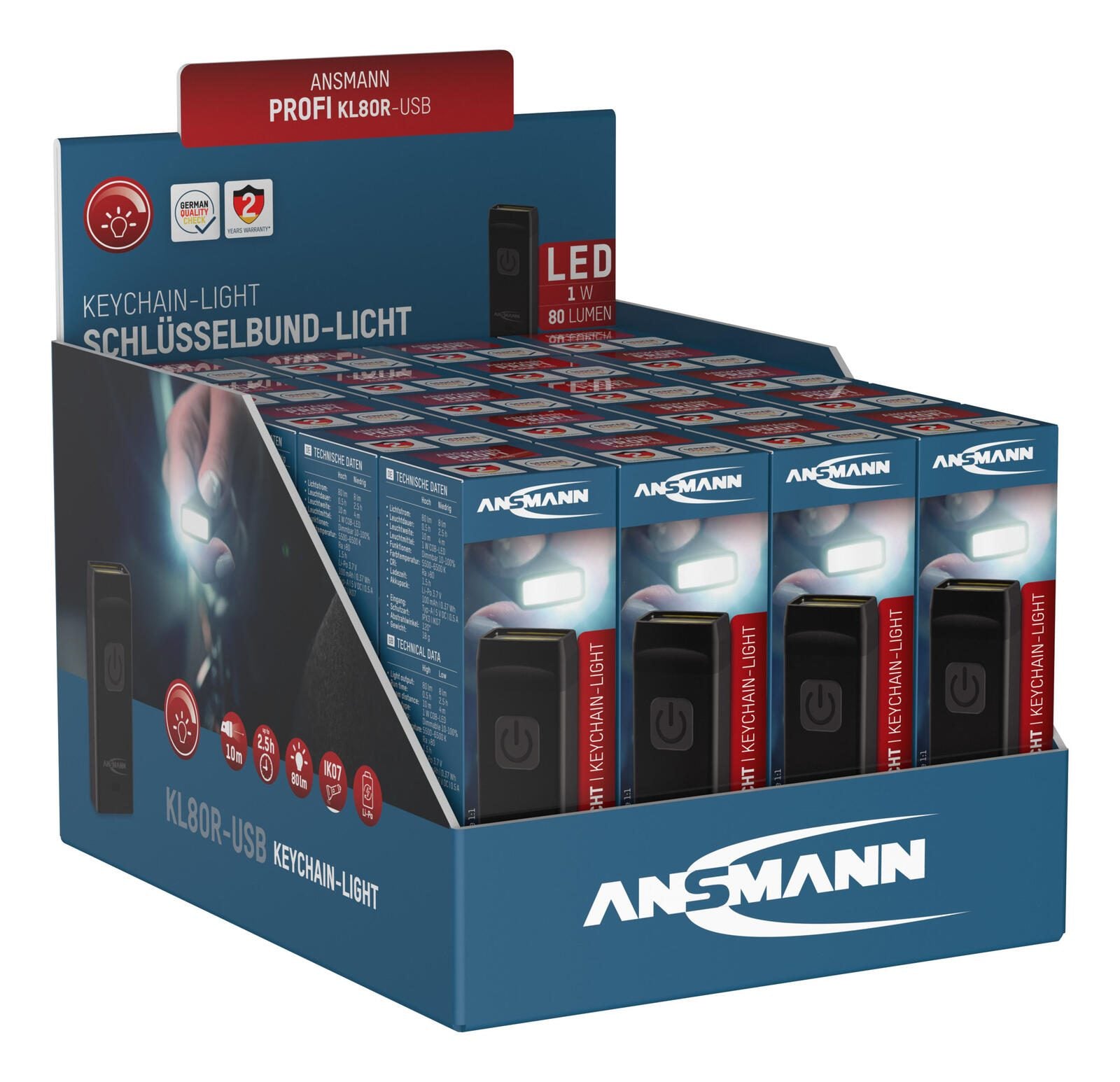 ANSMANN Taschenlampe schwarz