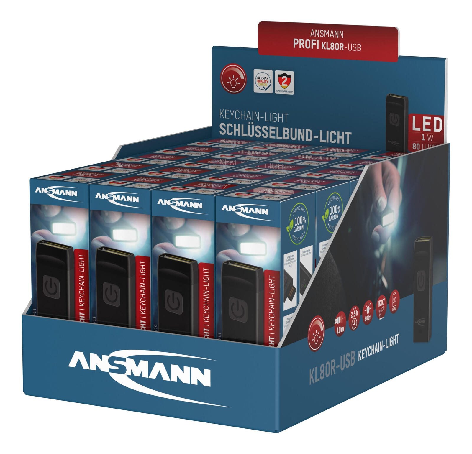 ANSMANN Taschenlampe schwarz