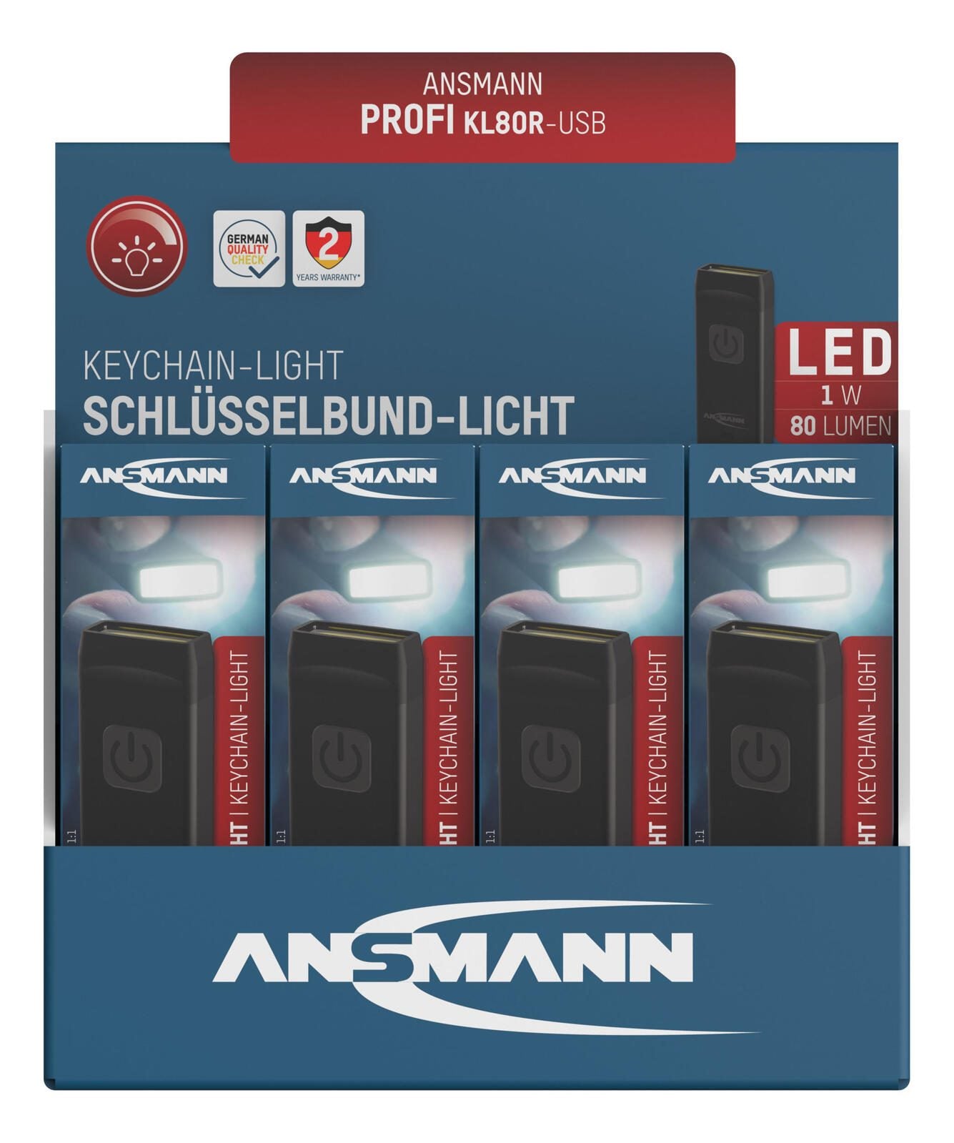 ANSMANN Taschenlampe schwarz