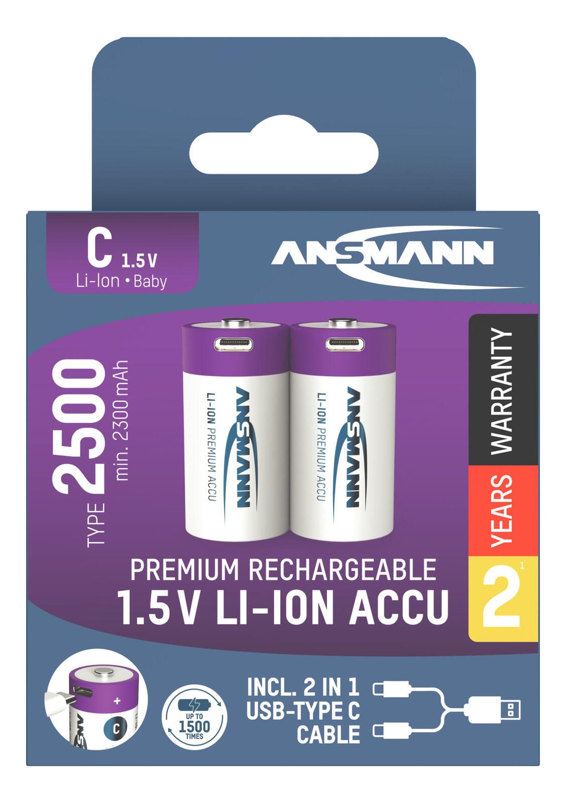ANSMANN Akkus Baby C 1.5 V