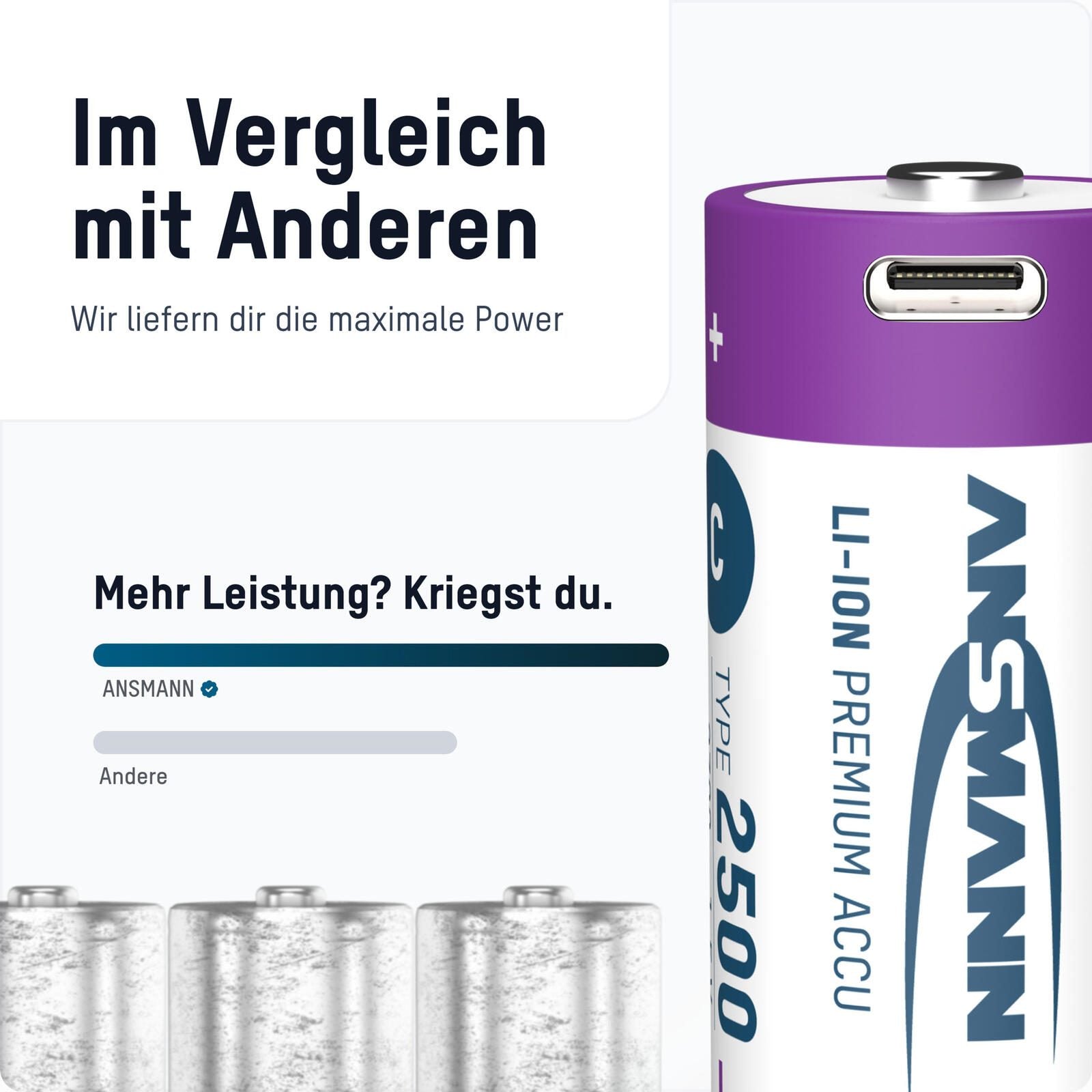 ANSMANN Akkus Baby C 1.5 V