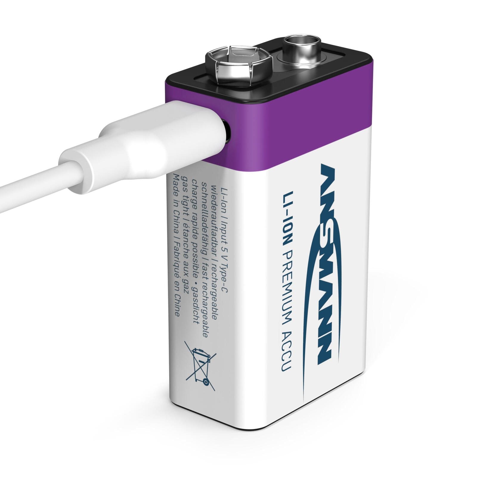 ANSMANN Akkus E-Block 9 V