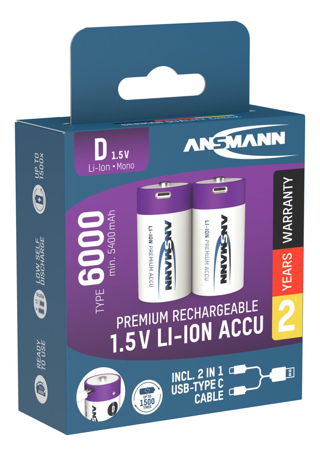 ANSMANN Akkus Mono D 1.5 V