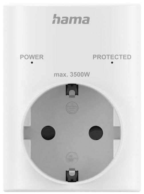 Hama Überspannungsschutzadapter weiß