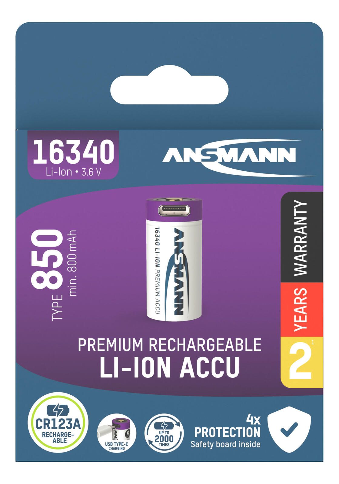 ANSMANN Akku 16340 3.6 V