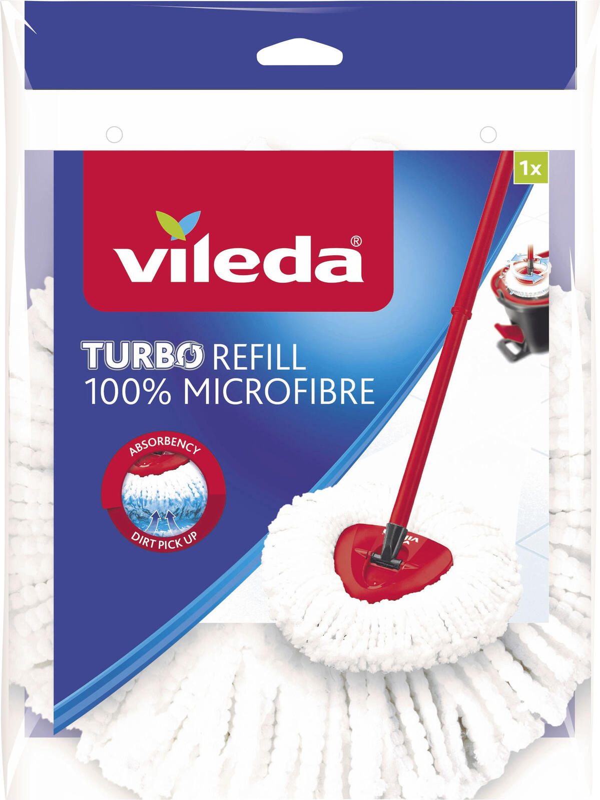 vileda TURBO REFILL Wischmopp-Ersatzkopf