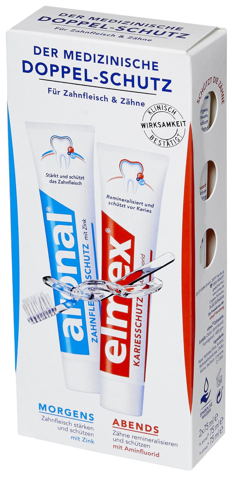 aronal elmex Set Zahncreme 2x 75 ml