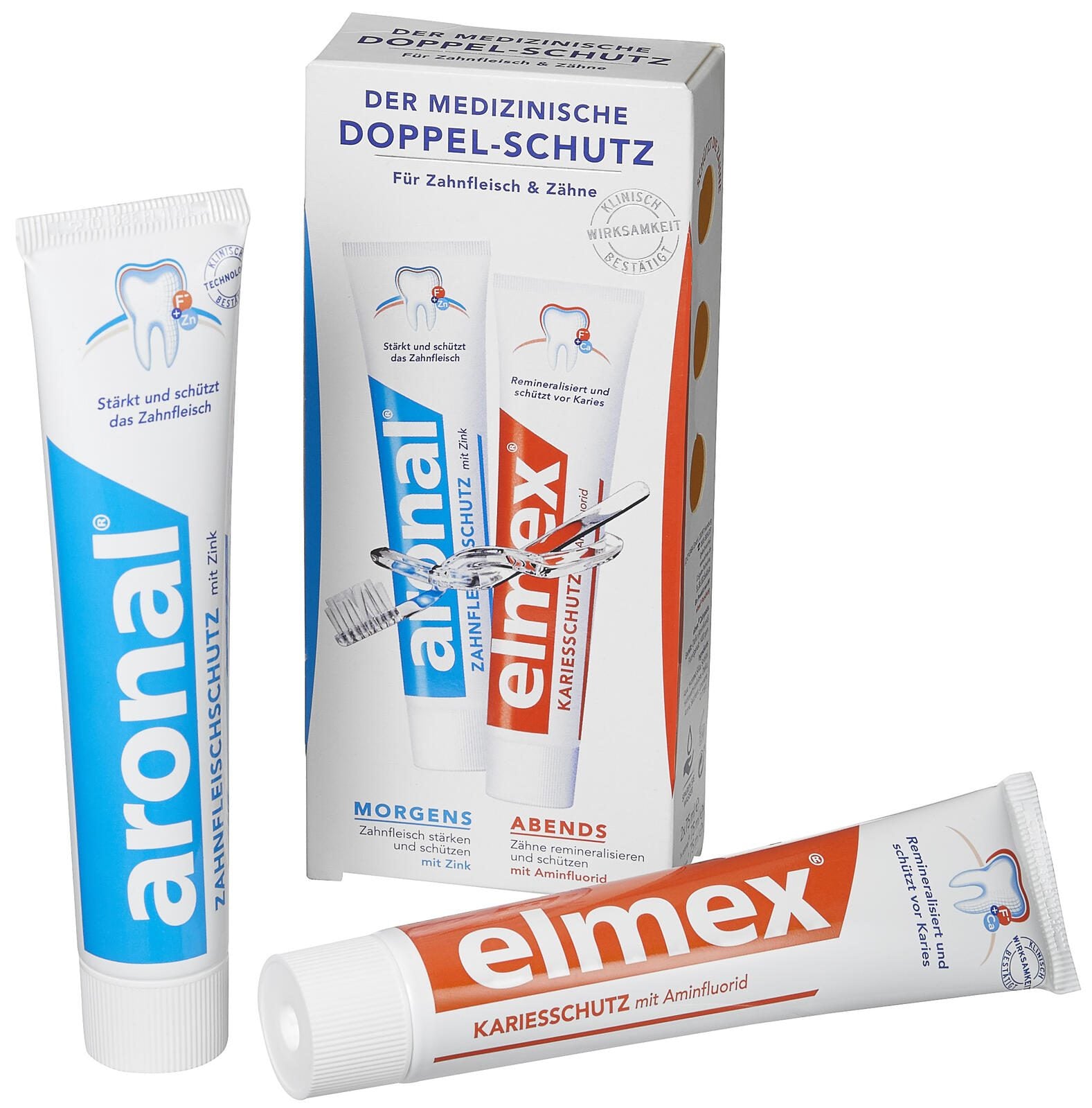 aronal elmex Set Zahncreme 2x 75 ml