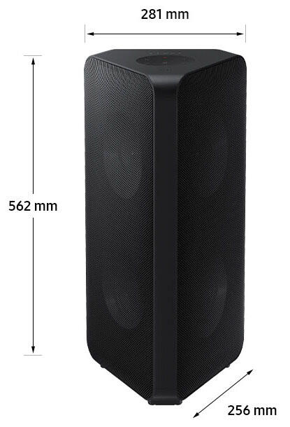 Samsung Sound Tower MX-ST40B Entertainment-Center schwarz