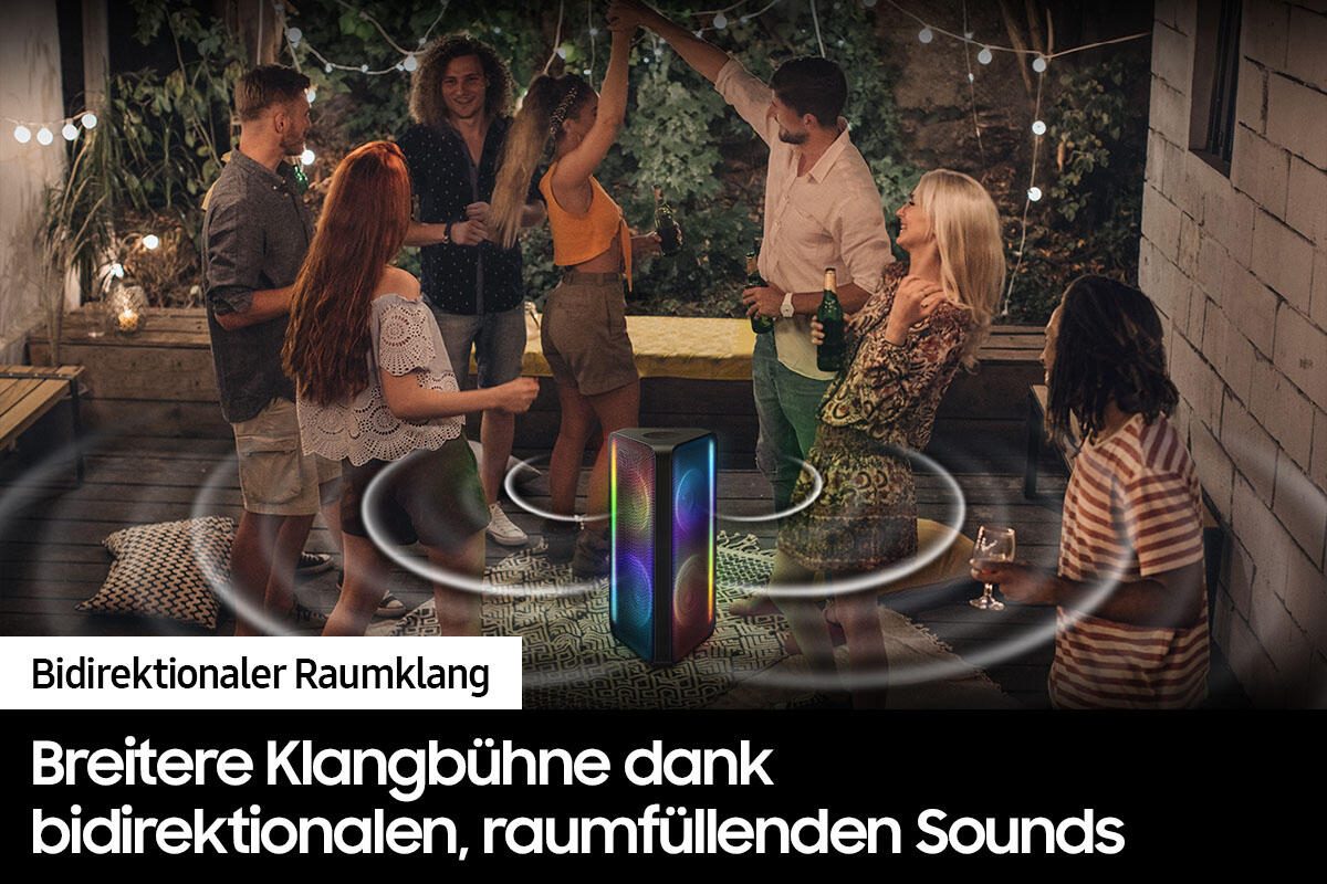 Samsung Sound Tower MX-ST40B Entertainment-Center schwarz