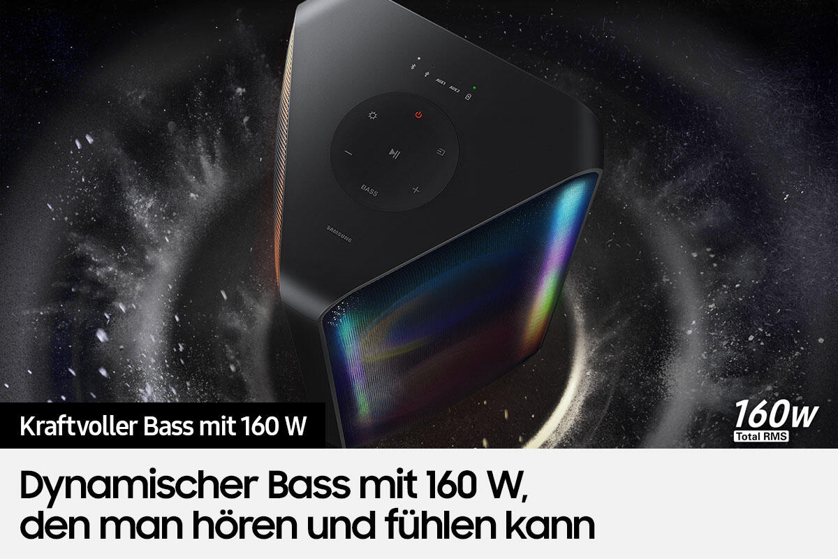 Samsung Sound Tower MX-ST40B Entertainment-Center schwarz