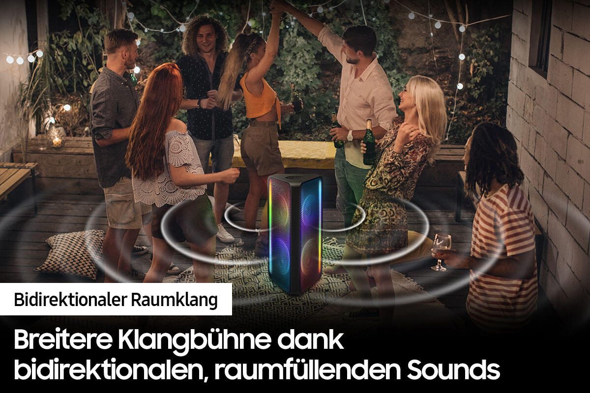Samsung Sound Tower MX-ST50B Entertainment-Center schwarz