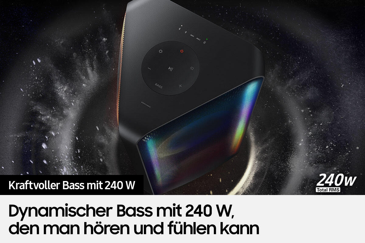 Samsung Sound Tower MX-ST50B Entertainment-Center schwarz