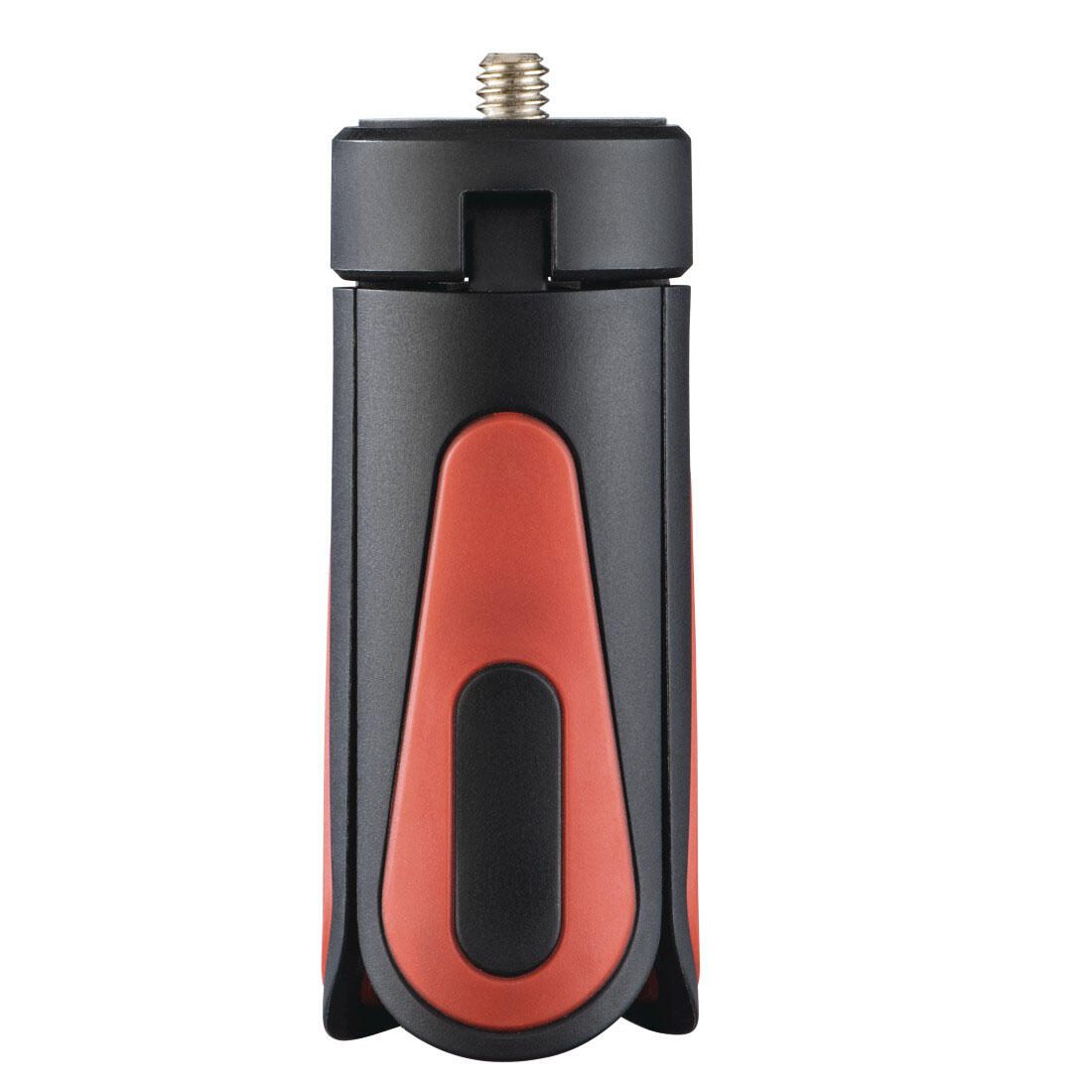 hama Pocket II Rotation Ministativ für Smartphones schwarz, rot.