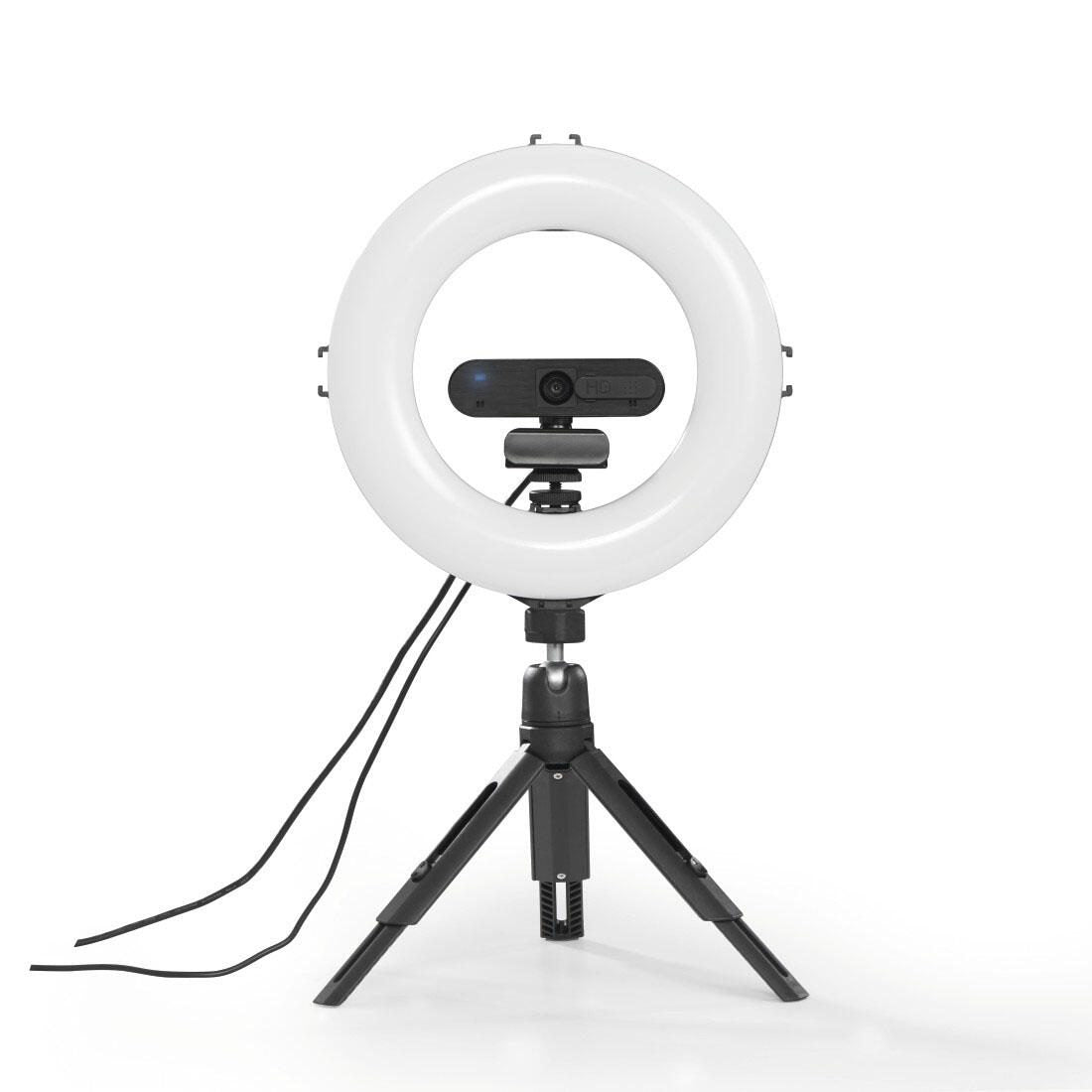 Hama LED-Ringlicht mit Stativ 9 W schwarz