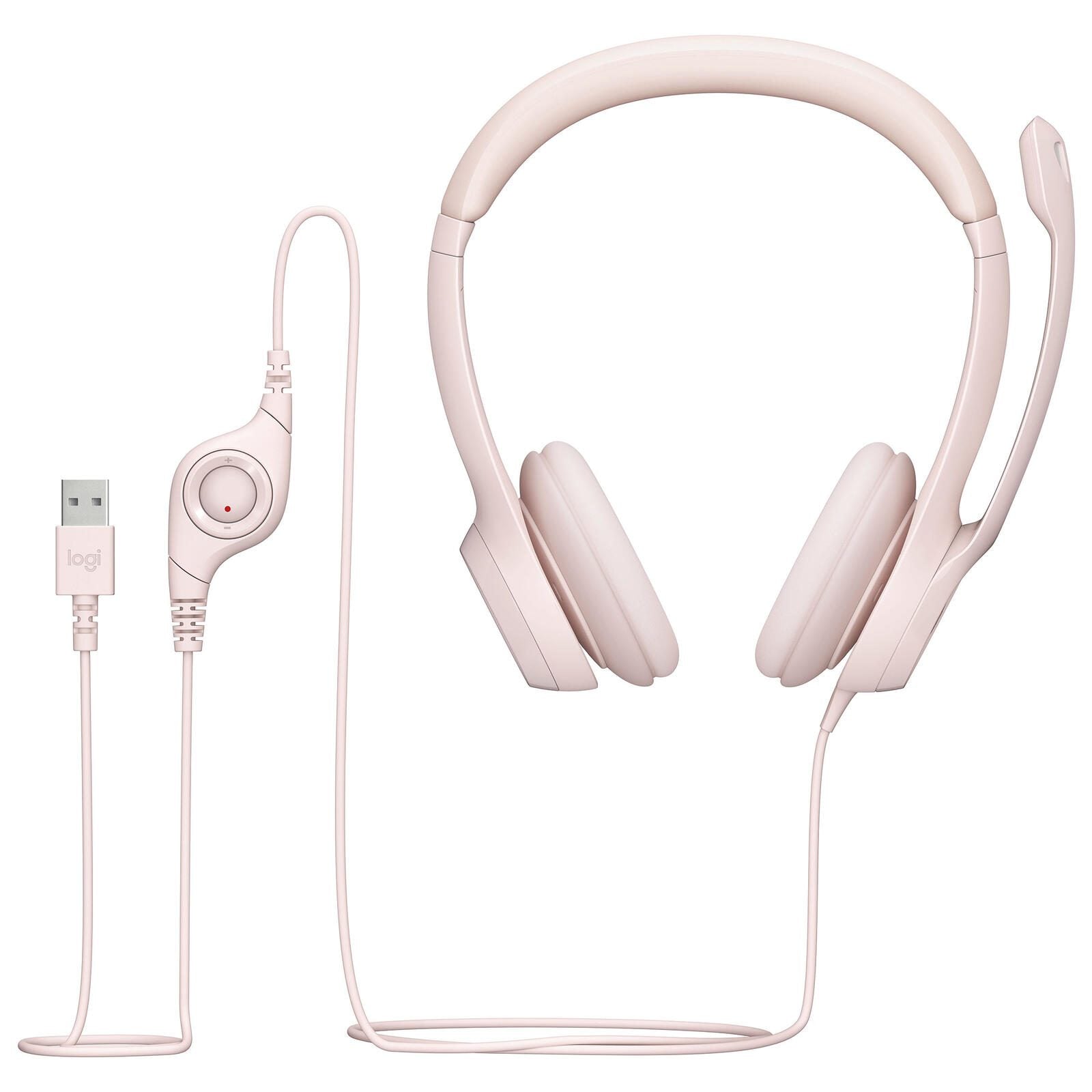 Logitech USB-Headset H390 rosa