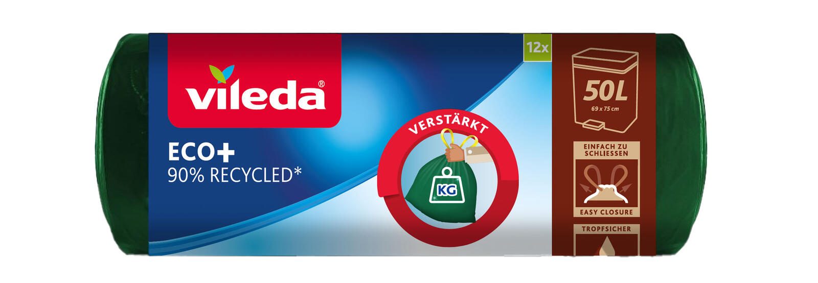 vileda Müllbeutel 50,0 l grün