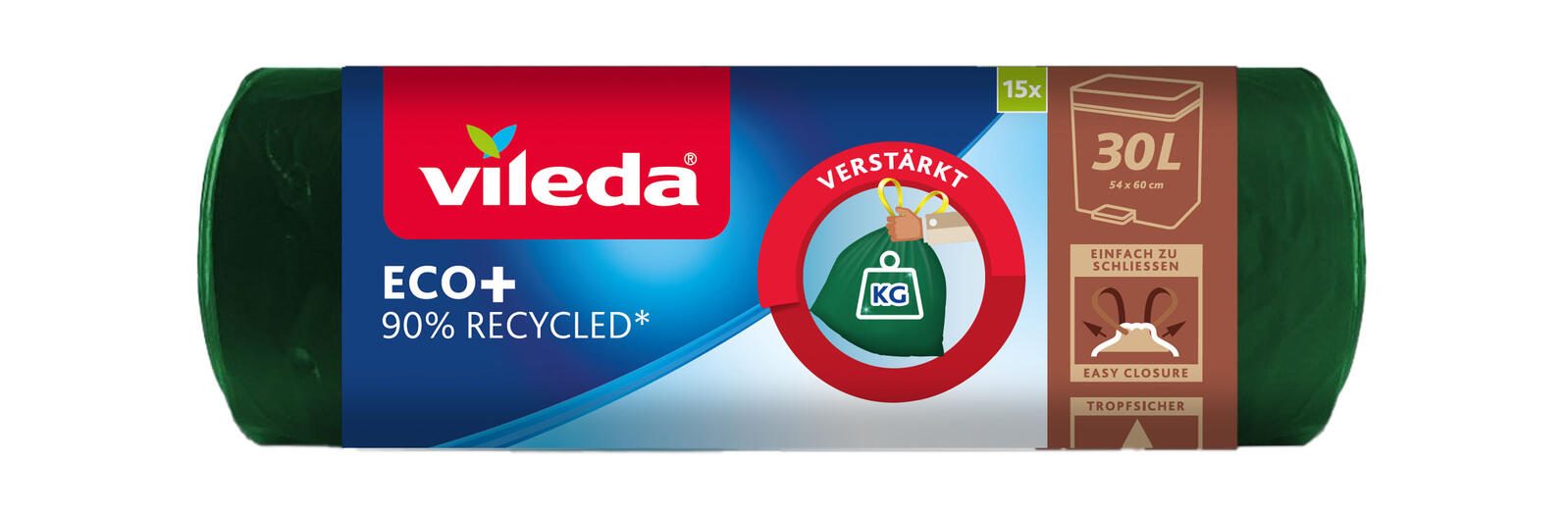 vileda Müllbeutel 30,0 l grün
