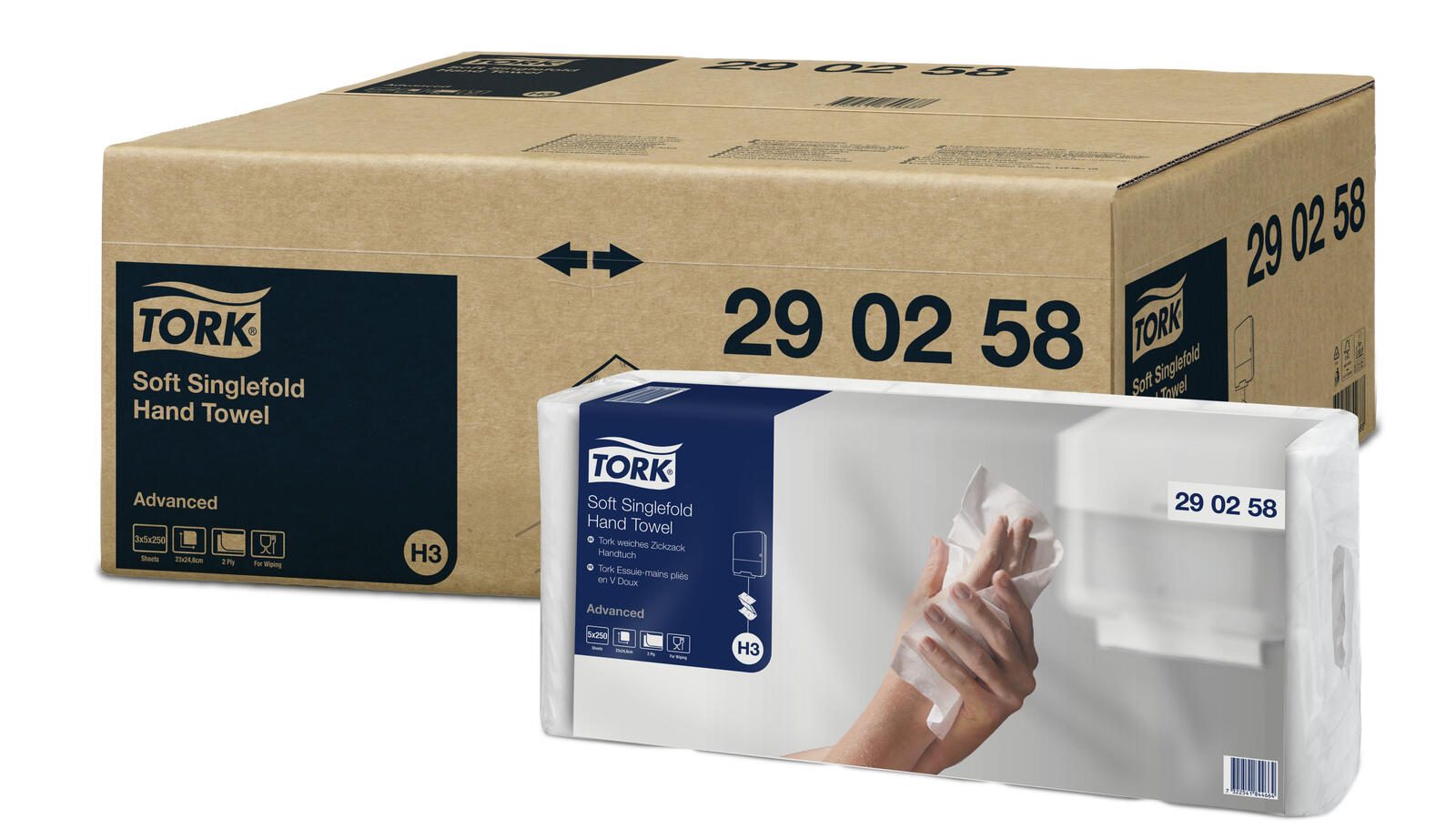 TORK Papierhandtücher Advanced H3 2-lagig