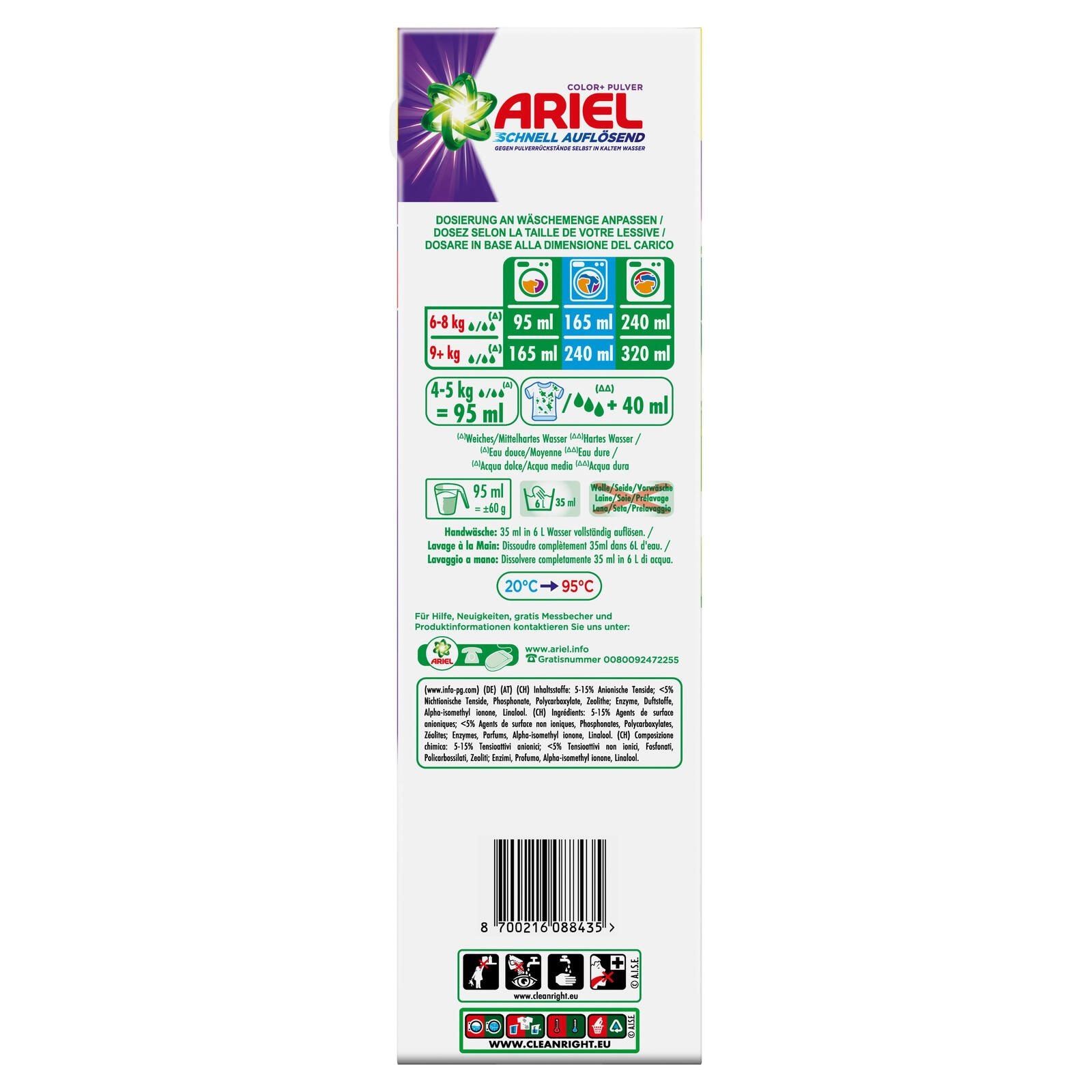 ARIEL Waschmittel frisch 2,4 kg