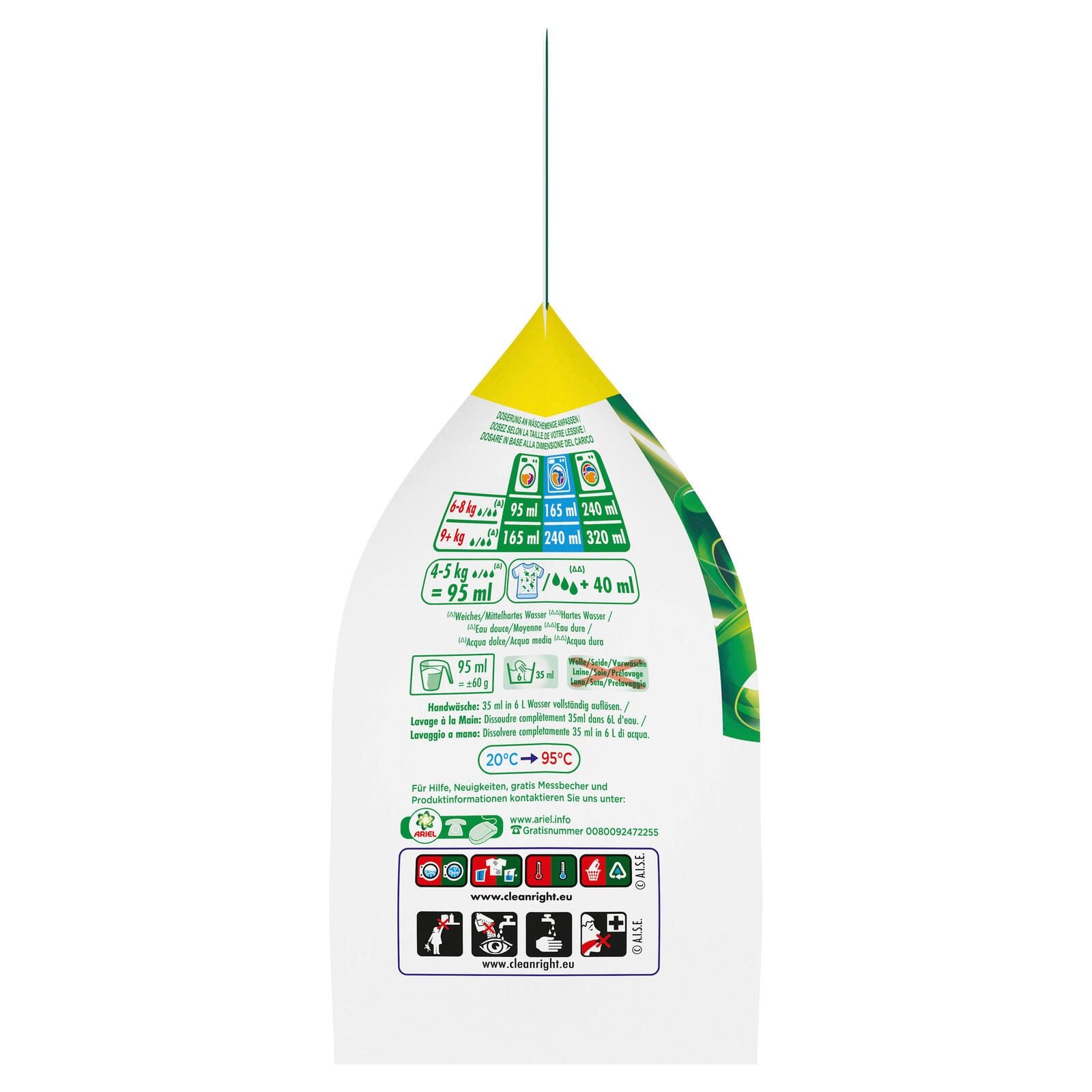 ARIEL Vollwaschmittel frisch 1,2 kg