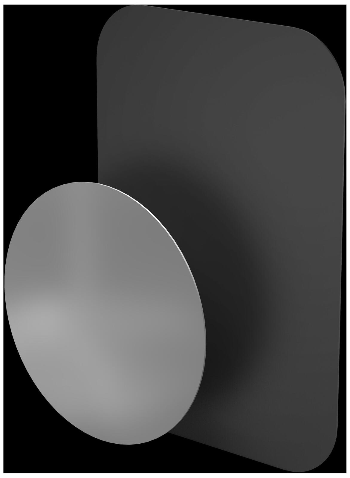 Hama Magnet verschiedene Größen schwarz/silber