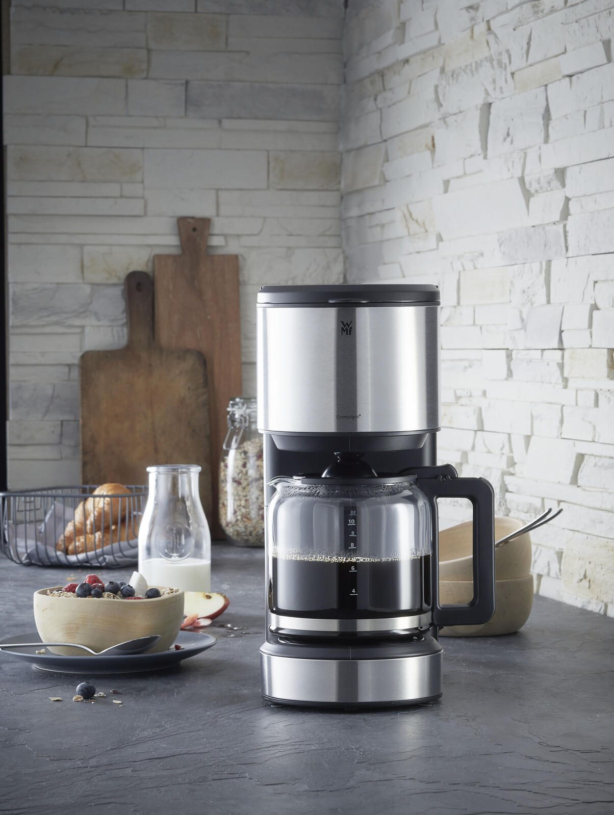 WMF Stelio Aroma Kaffeemaschine schwarz/Edelstahl