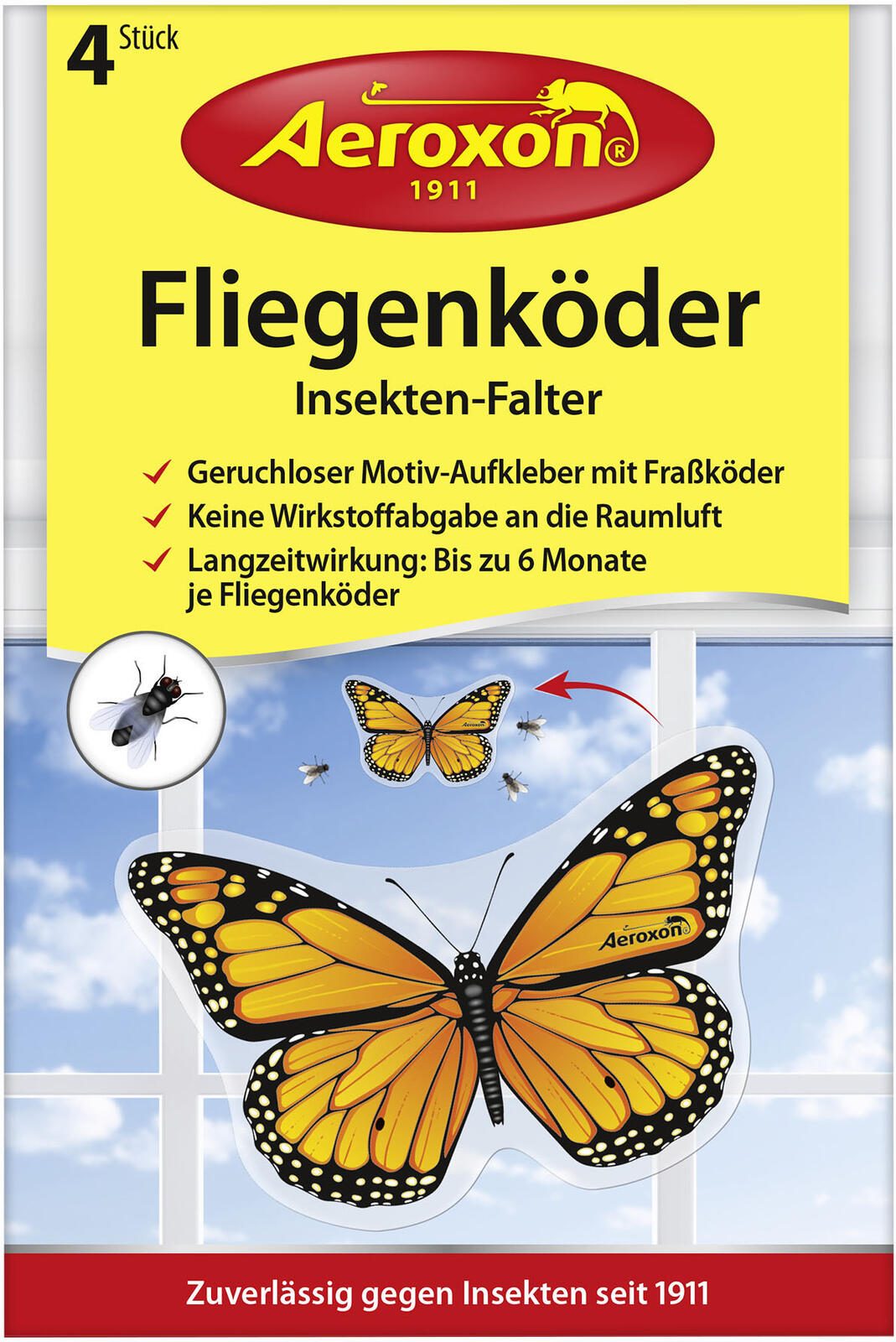 Aeroxon Fliegenfalle gelb, schwarz