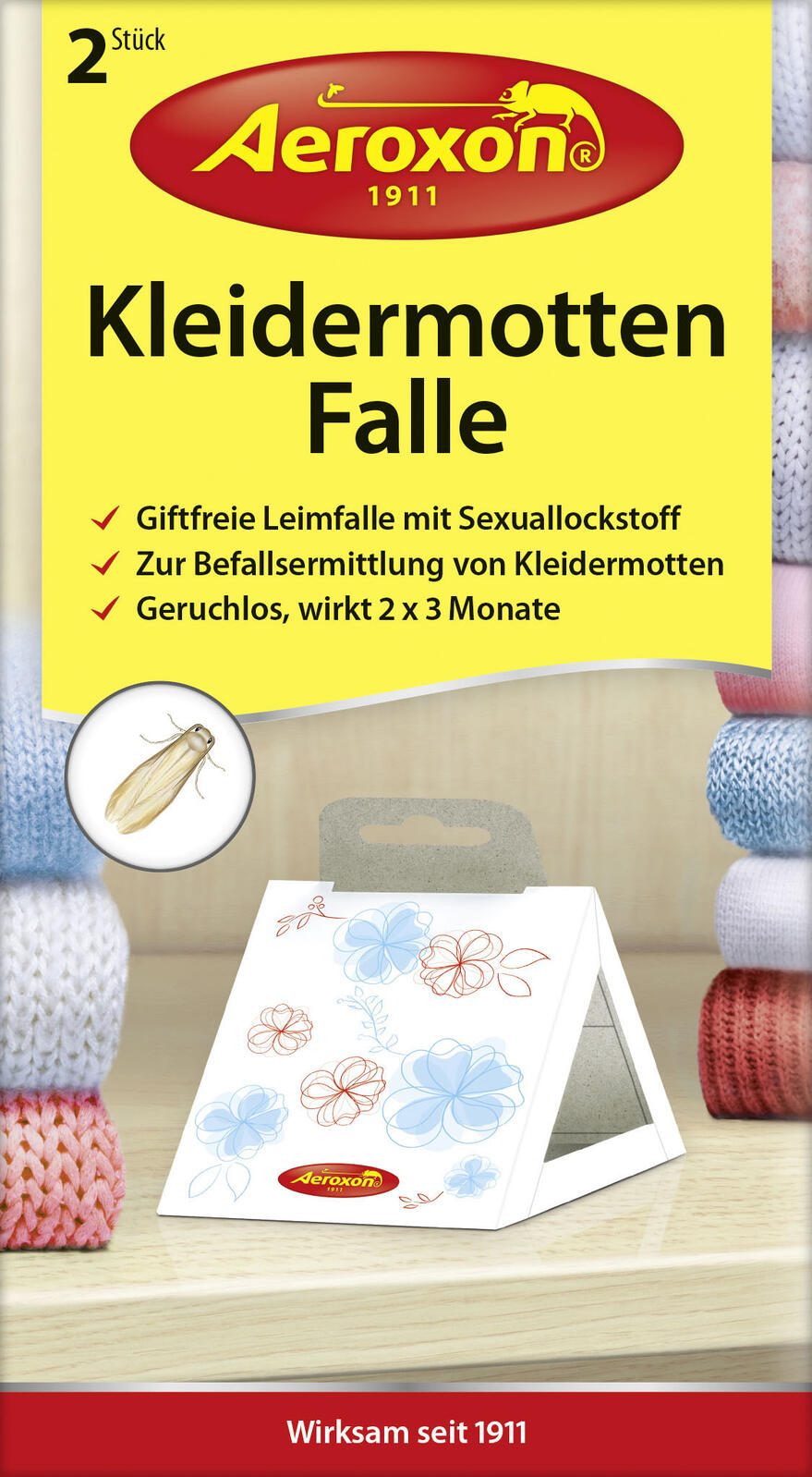 Aeroxon Mottenfalle weiß, blau