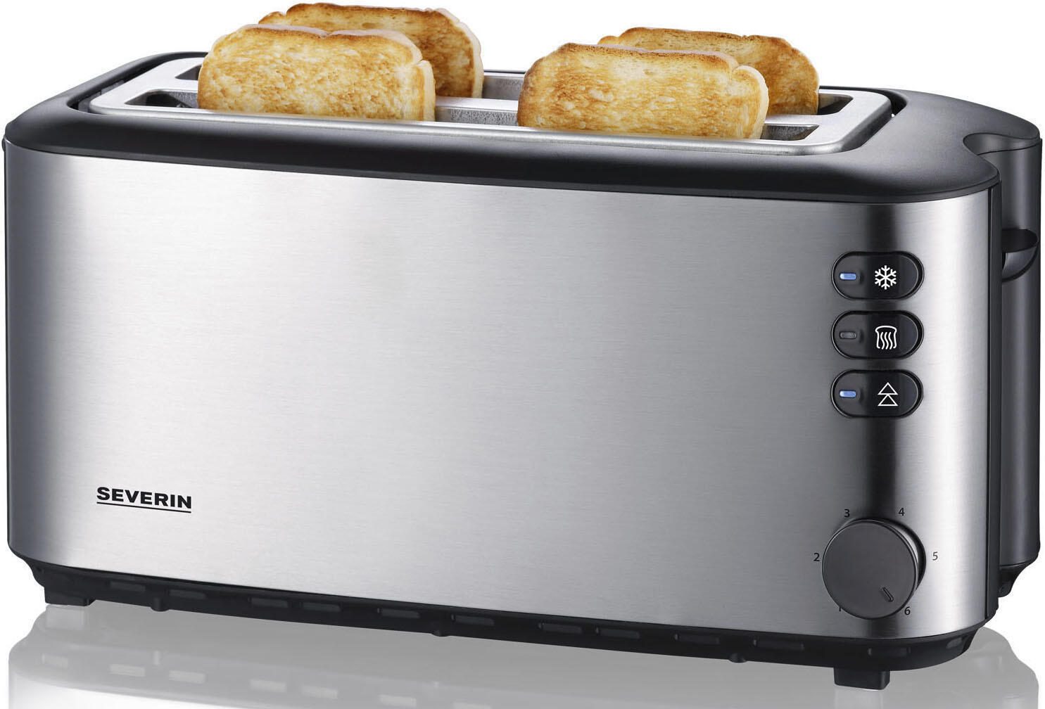 SEVERIN AT 2509 Toaster 1400 W silber/schwarz