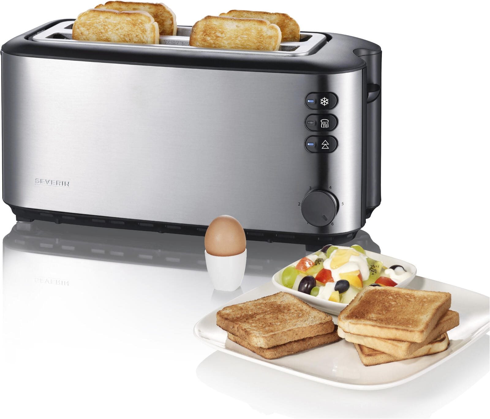 SEVERIN AT 2509 Toaster 1400 W silber/schwarz