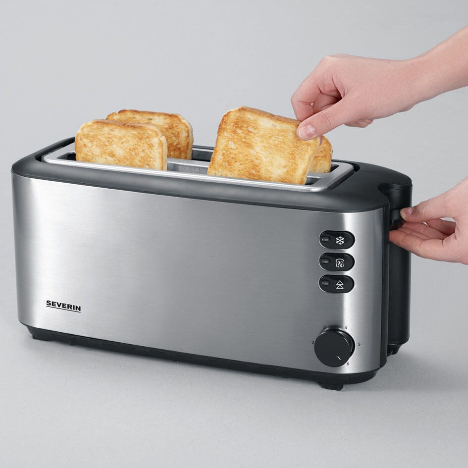 SEVERIN AT 2509 Toaster 1400 W silber/schwarz