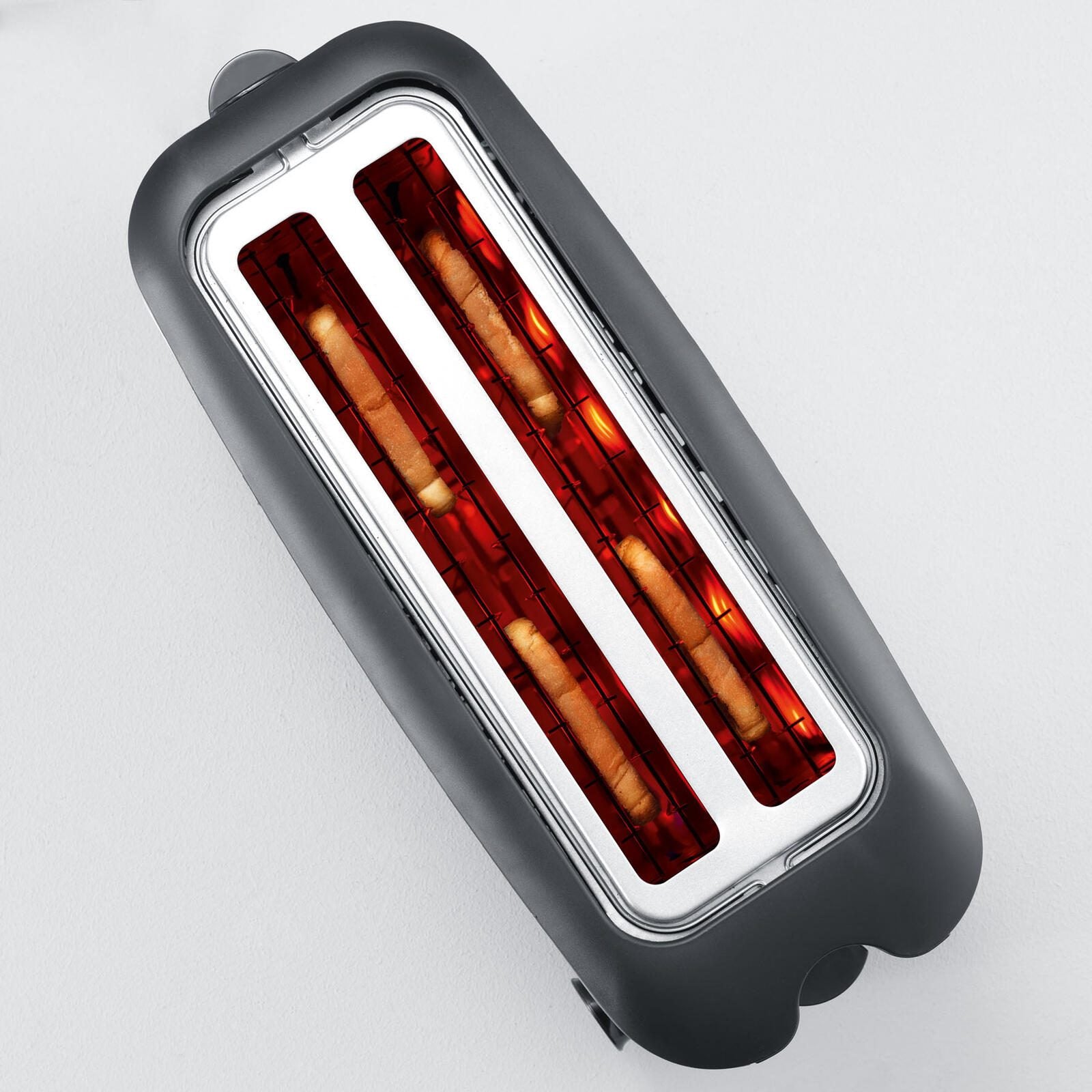 SEVERIN AT 2509 Toaster 1400 W silber/schwarz