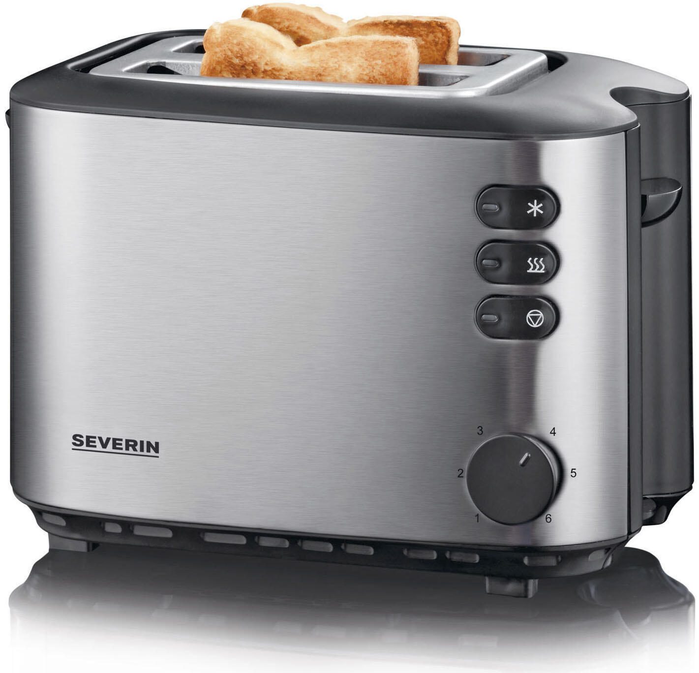 SEVERIN AT 2514 Toaster 850 W silber/schwarz