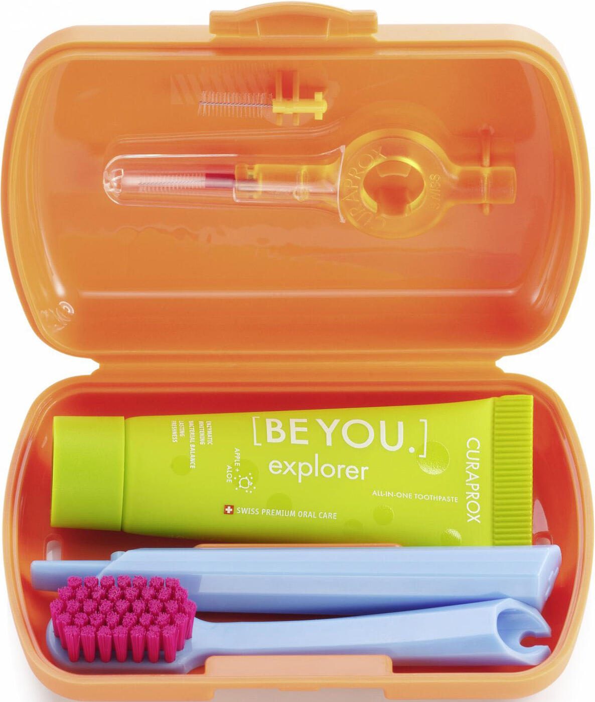 Curaprox Zahnputz-Set orange