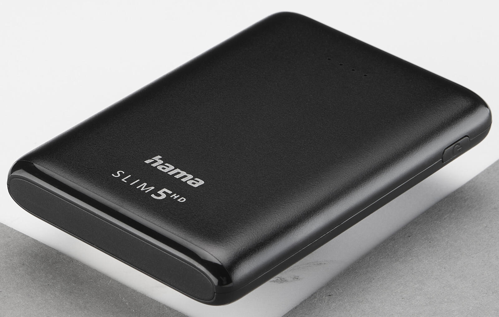 hama SLIM 5HD Powerbank 5.000 mAh schwarz